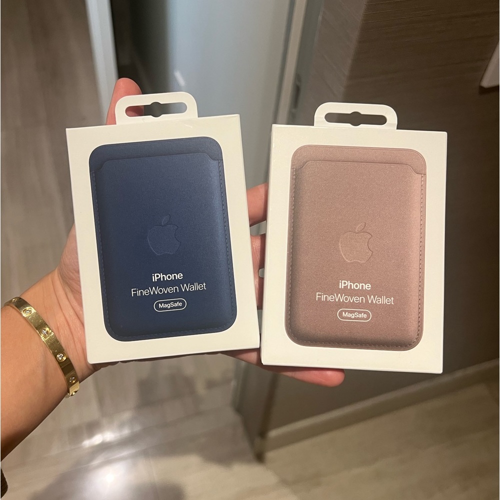 Two iPhone FineWoven Wallets